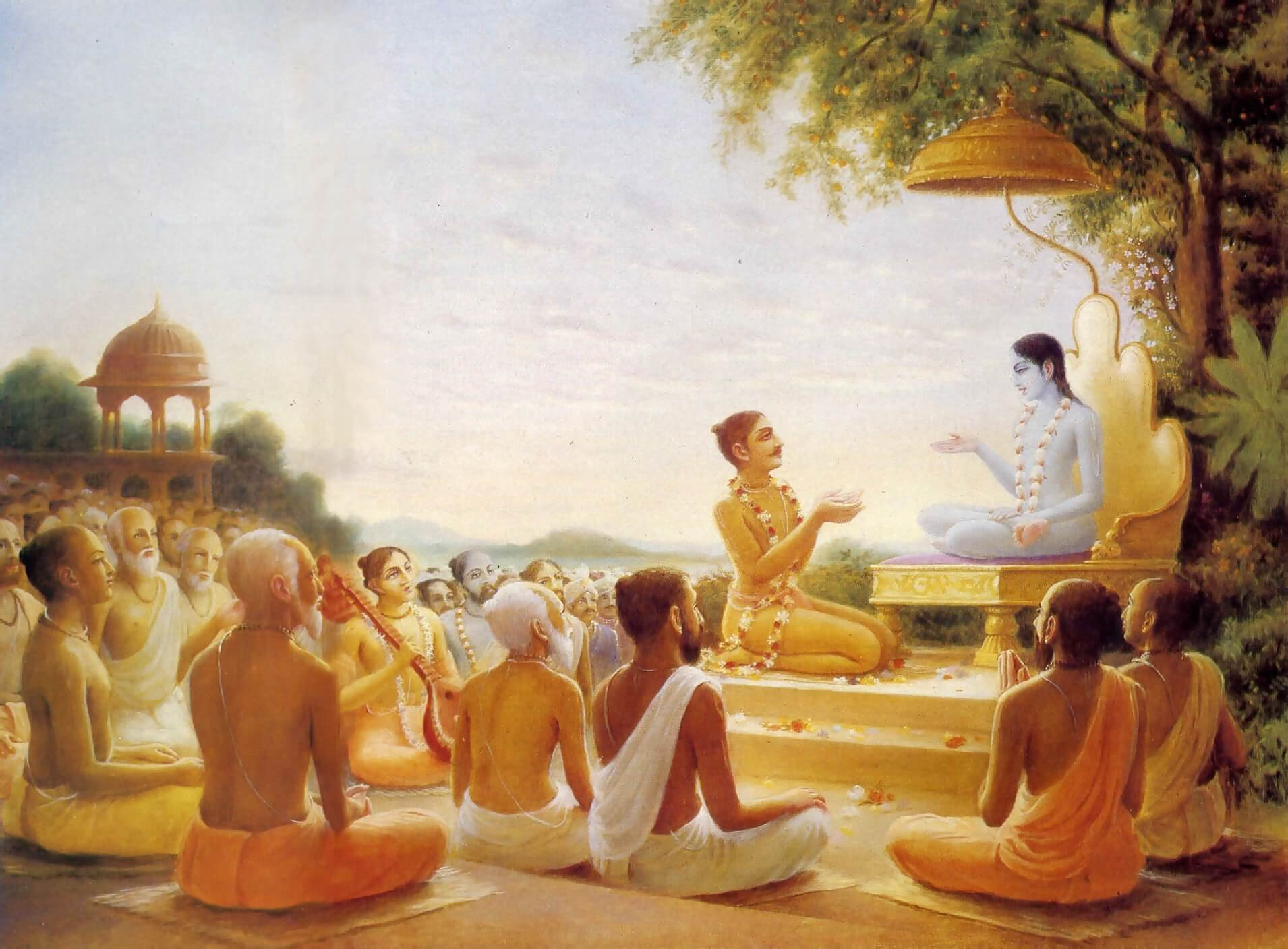 Saints doing satsang